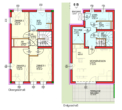 Haus6B-Erstbezug-4Zimmer-EG-OG-Terrasse-Eigengarten-2PKW-Abstellplätze-Miete mit Kaufoption - Plan