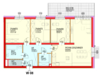 Top08-Erstbezug-4Zimmer-Obergeschoss-Balkon-2PKW-Abstellplätze-Miete mit Kaufoption - Plan