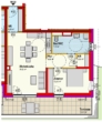 Top01-Erstbezug-2Zimmer-Terrasse-EG-1PKW-Einstellplatz-Begleitetes Wohnen-Miete - Plan